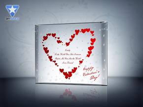 "Stars of Love" Crystal Plaque